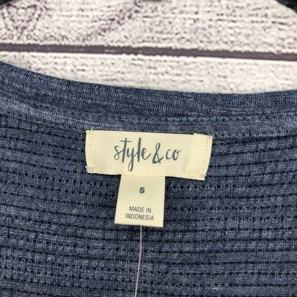 NWT Style & Co Heather Blue Midi Dress Sz Sm - Picture 5 of 7